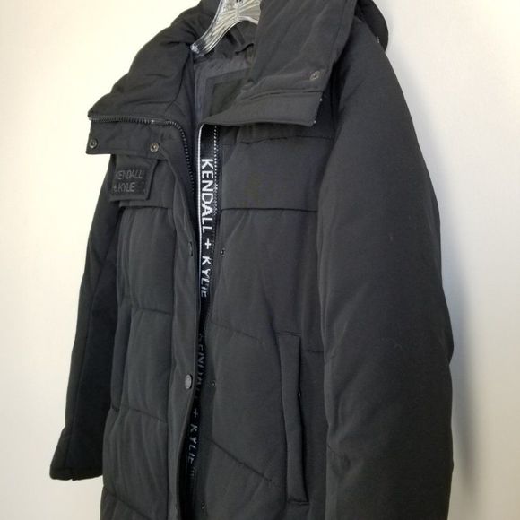 𝅺Kendall & Kylie Hooded Winter Coat Size XS Bust 36 - Picture 8 of 12